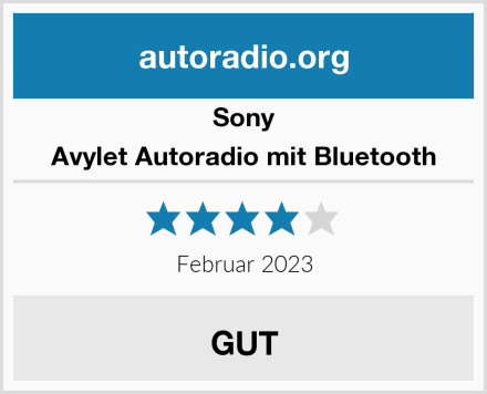 Sony Avylet Autoradio mit Bluetooth Test