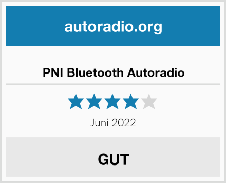  PNI Bluetooth Autoradio Test