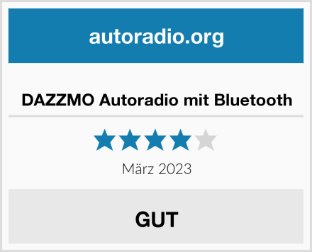  DAZZMO Autoradio mit Bluetooth Test