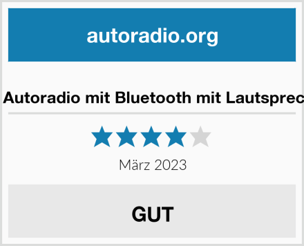  NK Autoradio mit Bluetooth mit Lautsprecher Test