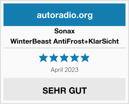 Sonax WinterBeast AntiFrost+KlarSicht Test