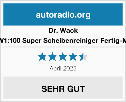 Dr. Wack CW1:100 Super Scheibenreiniger Fertig-Mix Test