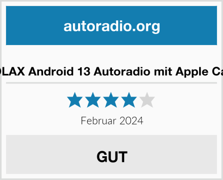  URVOLAX Android 13 Autoradio mit Apple CarPlay Test