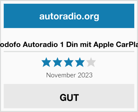  Podofo Autoradio 1 Din mit Apple CarPlay Test