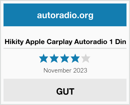  Hikity Apple Carplay Autoradio 1 Din Test