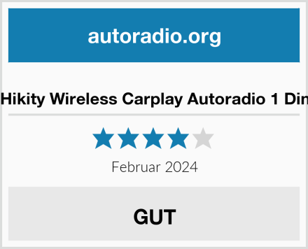  Hikity Wireless Carplay Autoradio 1 Din Test