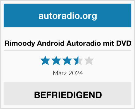  Rimoody Android Autoradio mit DVD Test