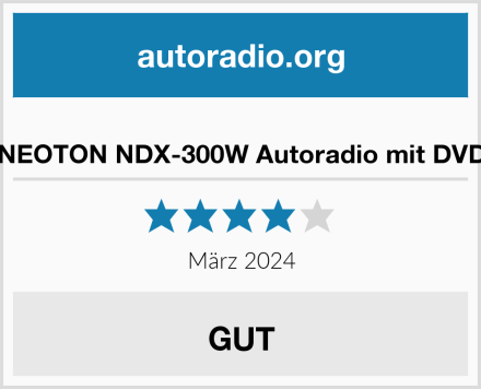  NEOTON NDX-300W Autoradio mit DVD Test