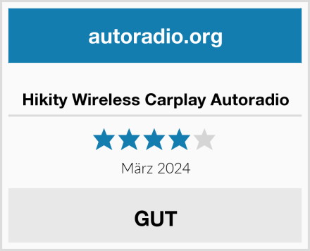  Hikity Wireless Carplay Autoradio Test