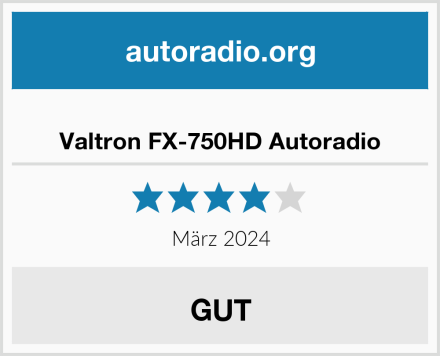  Valtron FX-750HD Autoradio Test