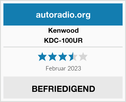 Kenwood KDC-100UR Test