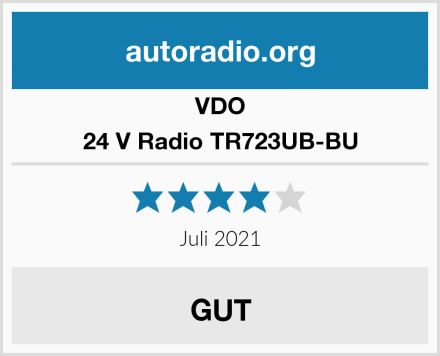 VDO 24 V Radio TR723UB-BU Test