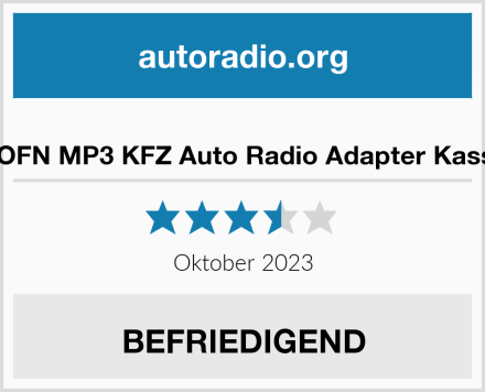  TKOOFN MP3 KFZ Auto Radio Adapter Kassette Test
