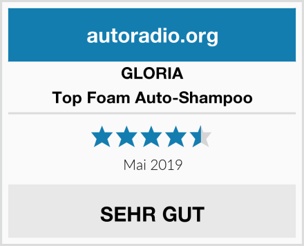 GLORIA Top Foam Auto-Shampoo Test