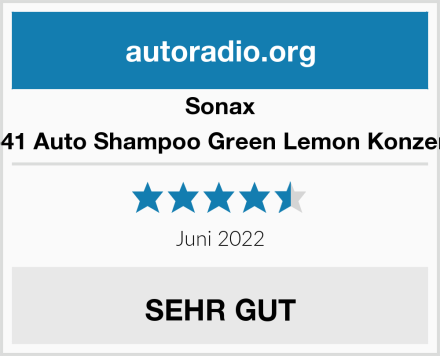 Sonax 324541 Auto Shampoo Green Lemon Konzentrat Test