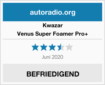 Kwazar Venus Super Foamer Pro+ Test