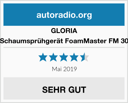 GLORIA Schaumsprühgerät FoamMaster FM 30 Test