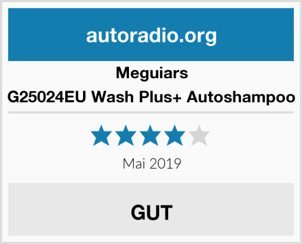 Meguiars G25024EU Wash Plus+ Autoshampoo Test