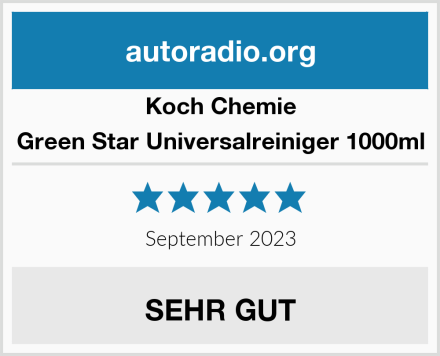 Koch Chemie Green Star Universalreiniger 1000ml Test