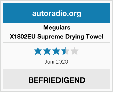 Meguiars X1802EU Supreme Drying Towel Test