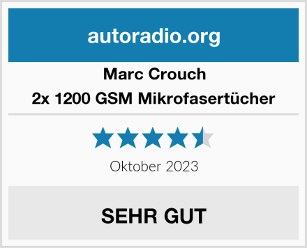Marc Crouch 2x 1200 GSM Mikrofasertücher Test