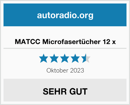  MATCC Microfasertücher 12 x Test
