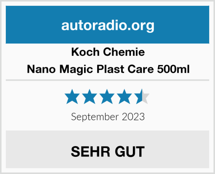 Koch Chemie Nano Magic Plast Care 500ml Test