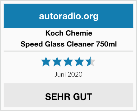 Koch Chemie Speed Glass Cleaner 750ml Test