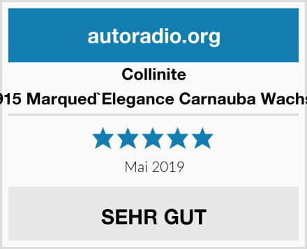 Collinite 915 Marqued`Elegance Carnauba Wachs Test