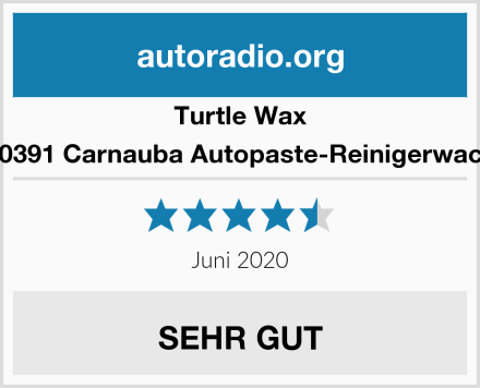 Turtle Wax 50391 Carnauba Autopaste-Reinigerwach Test