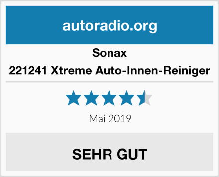 Sonax 221241 Xtreme Auto-Innen-Reiniger Test