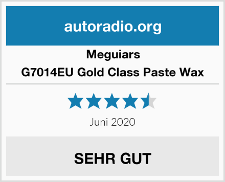 Meguiars G7014EU Gold Class Paste Wax Test