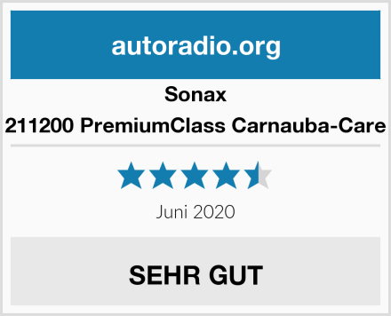 Sonax 211200 PremiumClass Carnauba-Care Test