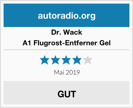 Dr. Wack A1 Flugrost-Entferner Gel Test