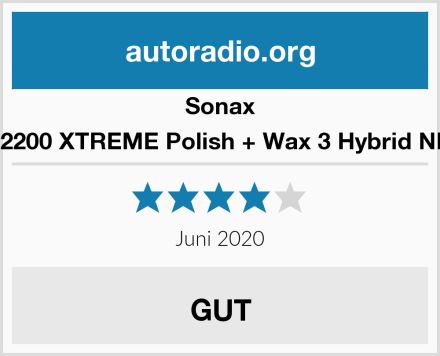 Sonax 202200 XTREME Polish + Wax 3 Hybrid NPT Test