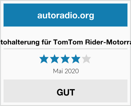  TomTom-Autohalterung für TomTom Rider-Motorradnavigation Test
