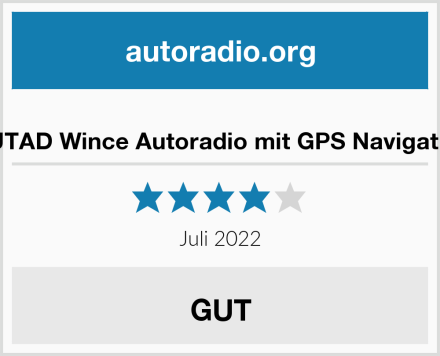  OUTAD Wince Autoradio mit GPS Navigation Test
