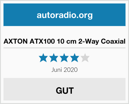  AXTON ATX100 10 cm 2-Way Coaxial Test