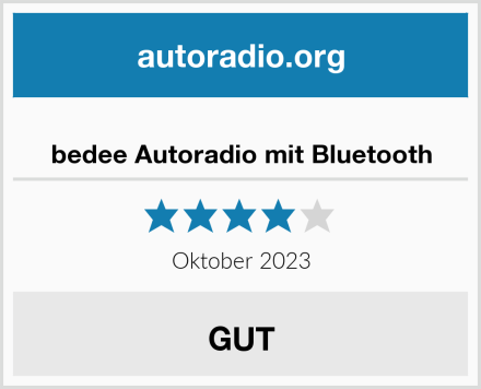  bedee Autoradio mit Bluetooth Test