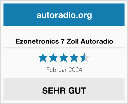  Ezonetronics 7 Zoll Autoradio Test