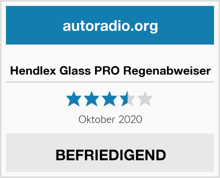  Hendlex Glass PRO Regenabweiser Test