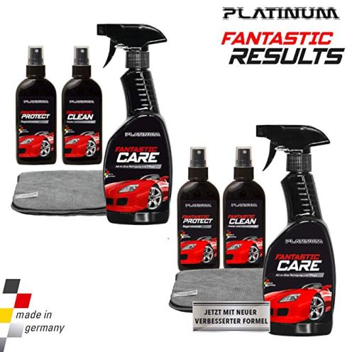  Platinum Fantastic Results - Autopflege-Set inkl. Microfasertuch - Doppelpack